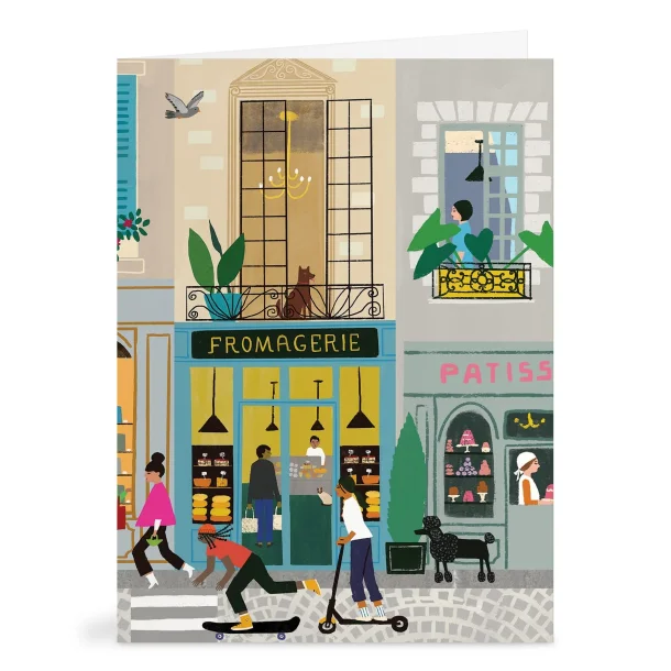 Gaveske med 16 kort og kuverter - Parisian life