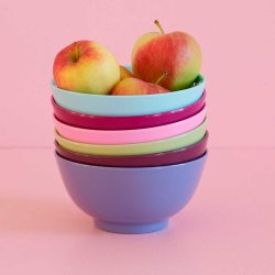 Rice melaminskle large elegant - 6 stk multi