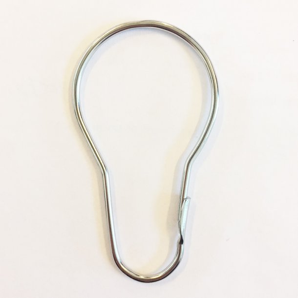 Ringe til badeforhng - 12 stk - crome