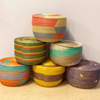 Senegal kurv med fladt lg - unika