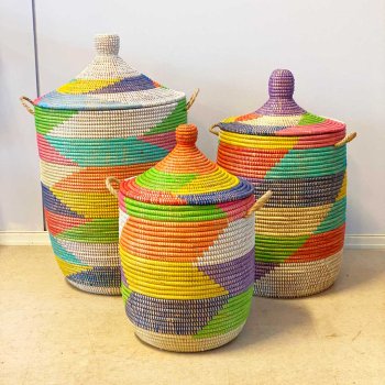 Vasketjskurv med hjt lg Senegal - multicolor