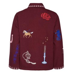 Sissel Edelbo MY jakke med broderi - Burgundy