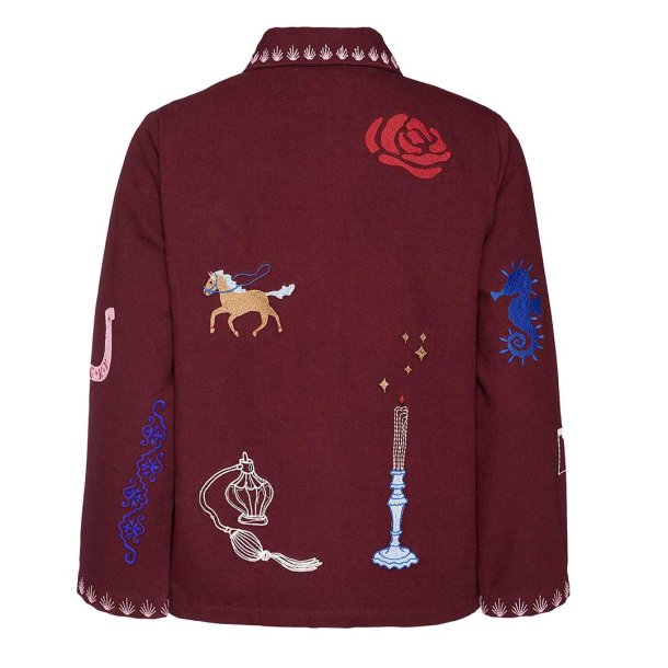 Sissel Edelbo MY jakke med broderi - Burgundy