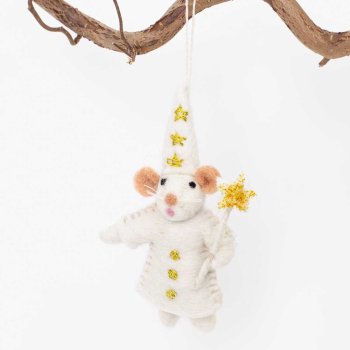 Stjernefe - hndlavet i uldfilt