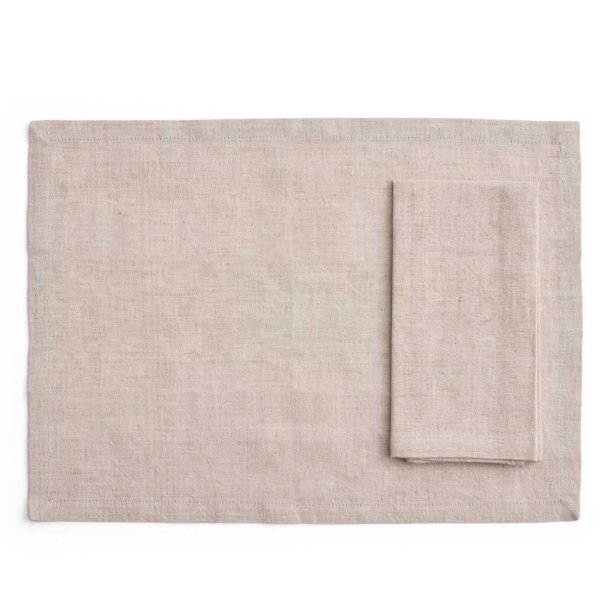 HAY servietter/dkkeservietter Tavolo hr/bomuld 4 stk - Soft beige