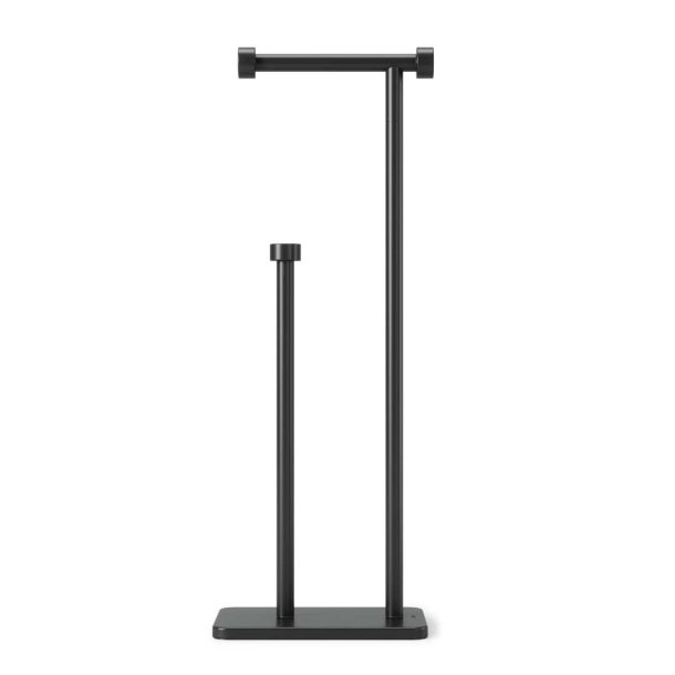 Toiletrulleholder fritstende - black