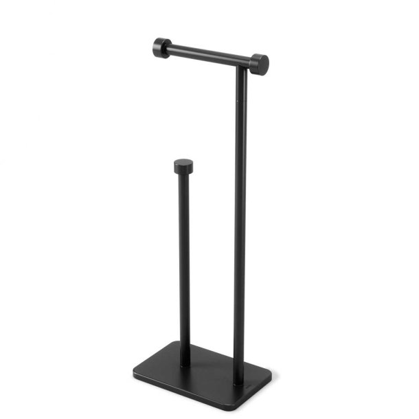 Toiletrulleholder fritstende - black