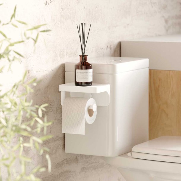 Toiletrulleholder selvklbende - white