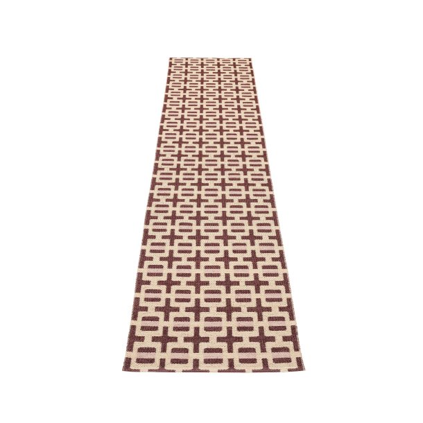 Pappelina Tom l�ber - burgundy/cream/pale rose