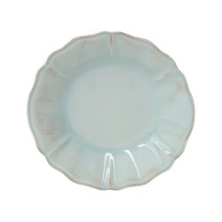 Alentejo dyb tallerken 25 cm - turquoise - 6 stk