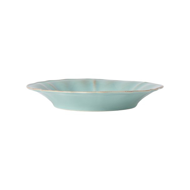 Alentejo dyb tallerken 25 cm - turquoise - 6 stk