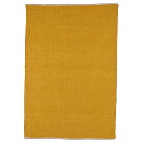 Gulvt�ppe i 100% uld - mustard