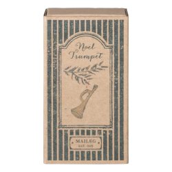 Maileg julepynt i metal - trompet gold