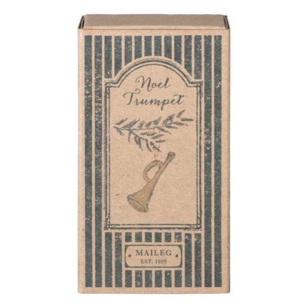 Maileg julepynt i metal - trompet gold