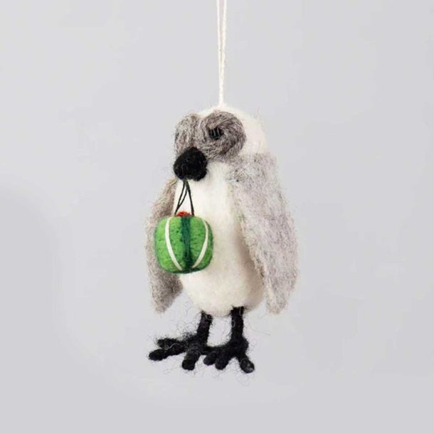 Den gavmilde ugle - hndlavet i uldfilt