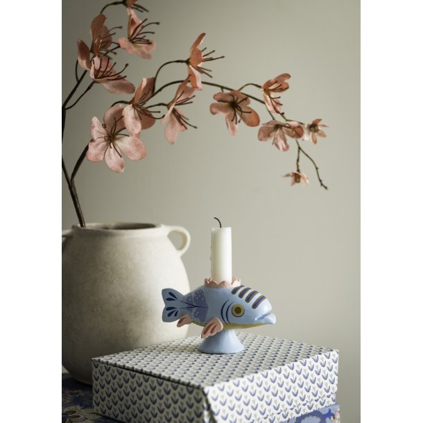 Bungalow lysestage - Fish soft blue