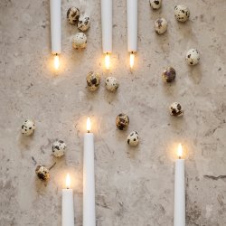 Uyuni LED kronelys 2 stk H28cm - dusty green