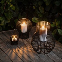 Uyuni Upside Down lanterne udend�rs - black small