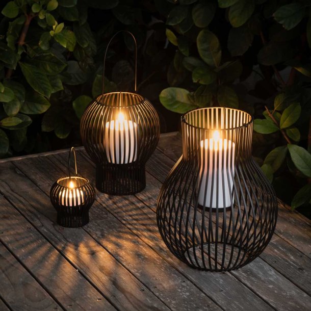 Uyuni Upside Down lanterne udend�rs - black small