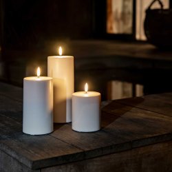 Uyuni LED udendrs bloklys 8,4 x H15cm (excl. vge)