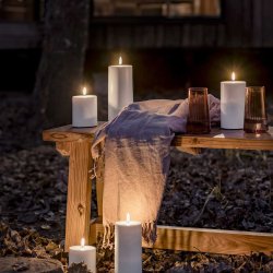 Uyuni LED udendrs bloklys 8,4 x H15cm (excl. vge)