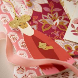 Bungalow julepynt papir - De 3 vise mnd