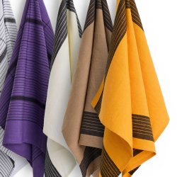 HAY viskestykke i ko hr og bomuld - Linear Mocca