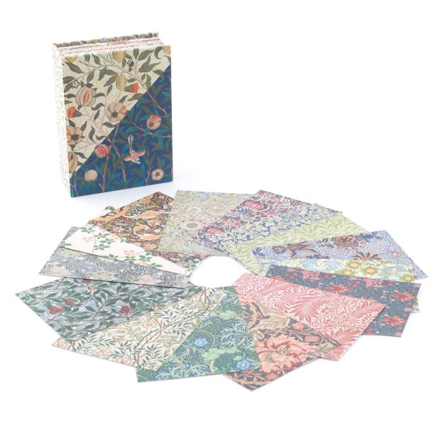 Postkort 100 stk i ske - William Morris