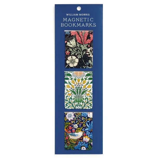 Magnetiske bogmrker William Morris - 3 stk blue