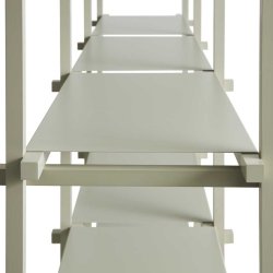 HAY Woody Shelving Smokey Grey beech frame 2.0-Column Low