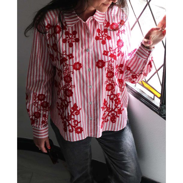 Sissel Edelbo Cora shirt - Red Flower